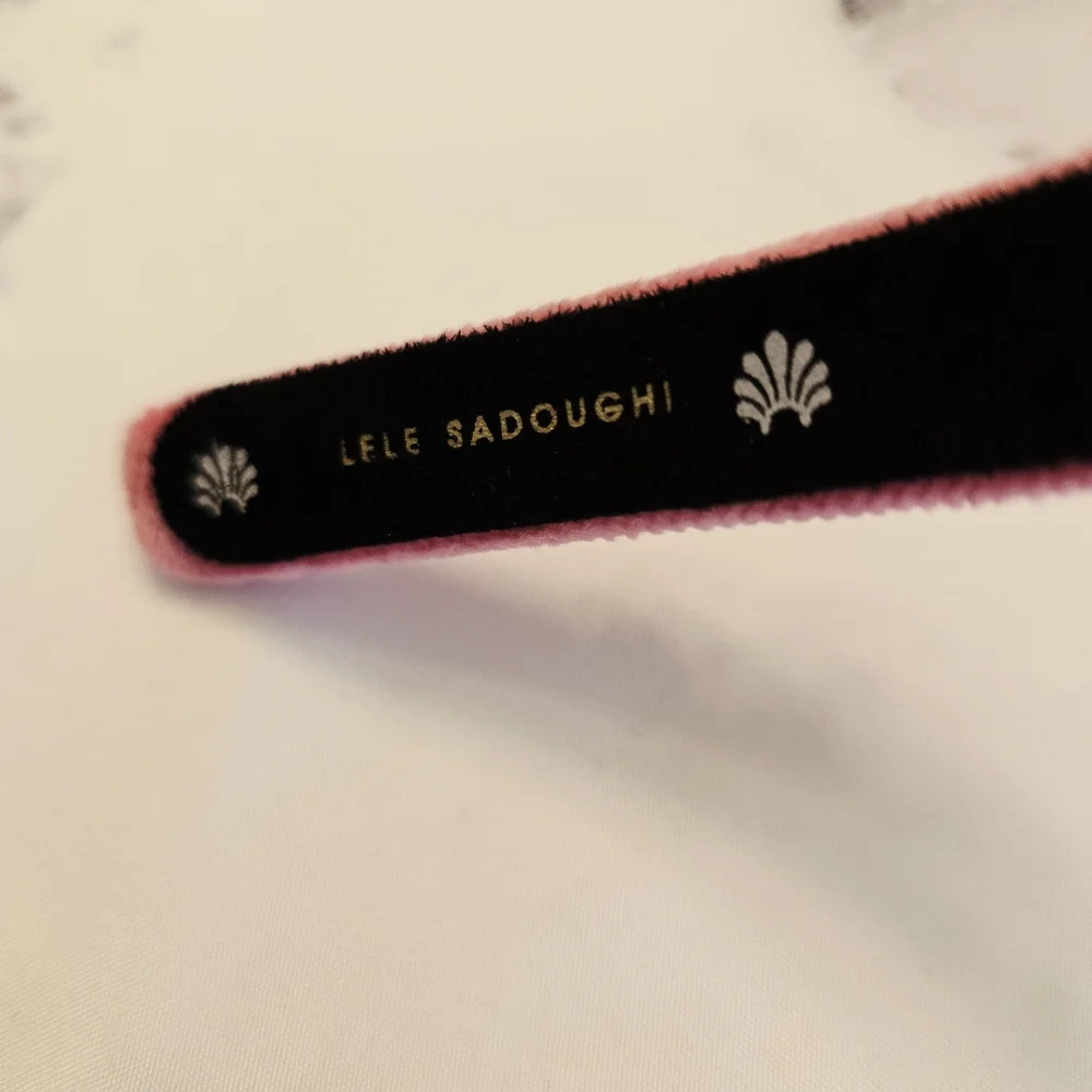 Lele Sadoughi Birthstone OCT - Rectangle Crystal Velvet Gigi Headband Tourmaline